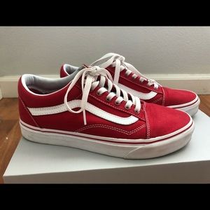 Classic Red Vans - Amazing Condition!